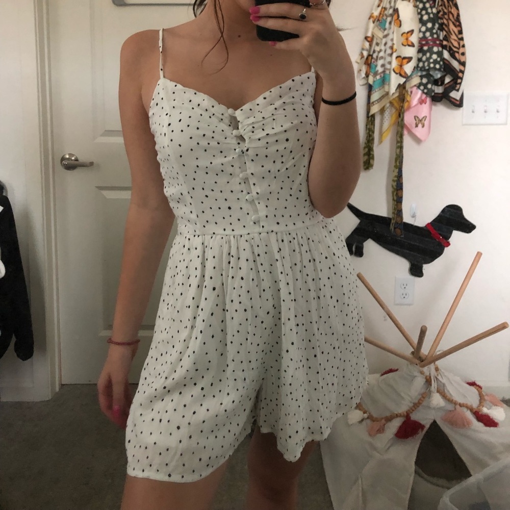 Polka dot romper